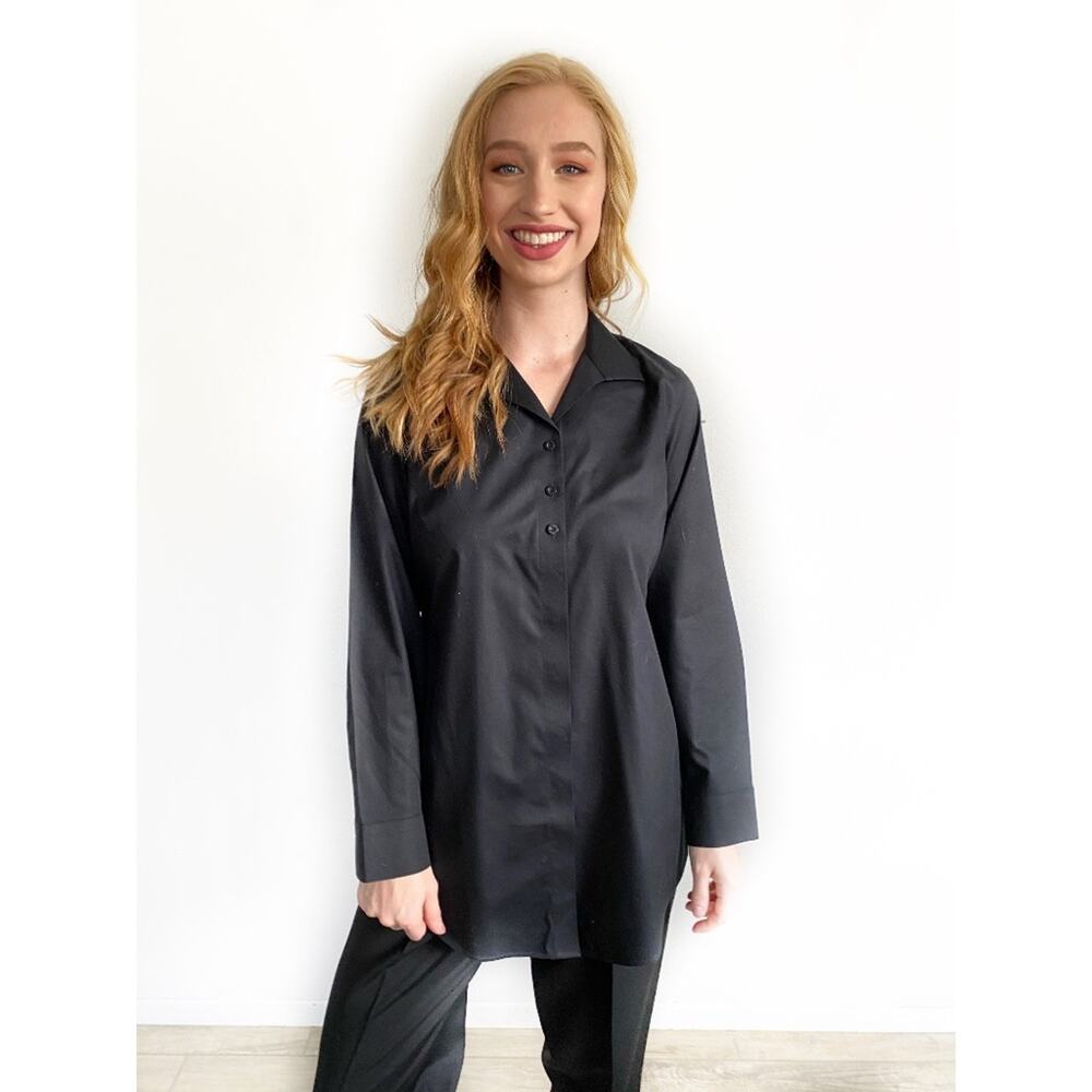 Chico's Effortless Cotton Shirt Button Down NWT 0